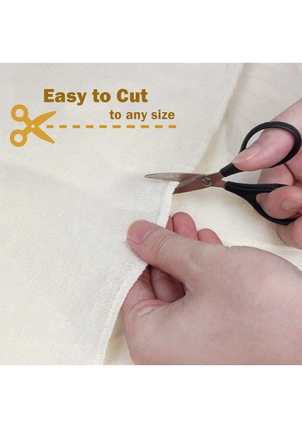 6 Paket Cheeseclothes, Ahit Edilmemiş Saf Pamuklu Muslin Giysileri Yumuşak Kare Peynir Giysileri Yemek, Süzme, Pişirme (Yurt Dışından) indirimleri