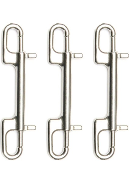 3x Dalış Hook Paslanmaz Çelik Çift Uçlu Cıvata Snap Kanca Tüplü Dalış Pet Tasma Kamera Kayışı Anahtar Key Zincir Hamak (Yurt Dışından)