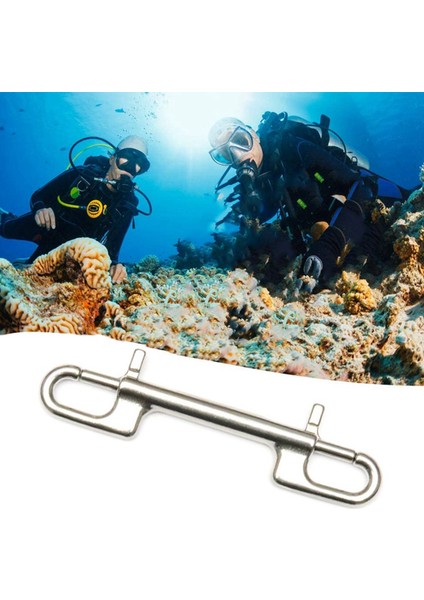 3x Dalış Hook Paslanmaz Çelik Çift Uçlu Cıvata Snap Kanca Tüplü Dalış Pet Tasma Kamera Kayışı Anahtar Key Zincir Hamak (Yurt Dışından) indirimleri