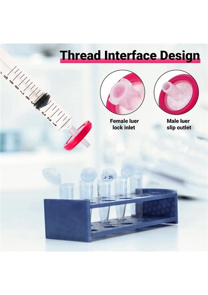 100 Pcs Şırınga Filtreleri Ptfe Hidrofobik 0.22UM Membran 13MM Gözenek Filtrasyonu Steril Olmayan Şırınga Laboratuvarı Filtreleri (Yurt Dışından) fırsatları