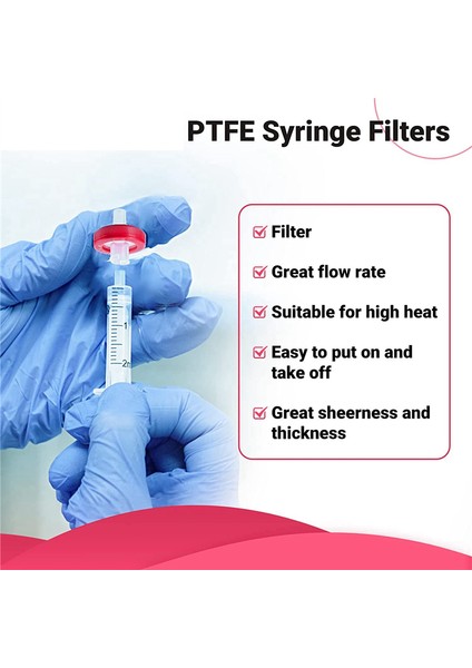 100 Pcs Şırınga Filtreleri Ptfe Hidrofobik 0.22UM Membran 13MM Gözenek Filtrasyonu Steril Olmayan Şırınga Laboratuvarı Filtreleri (Yurt Dışından) indirimleri