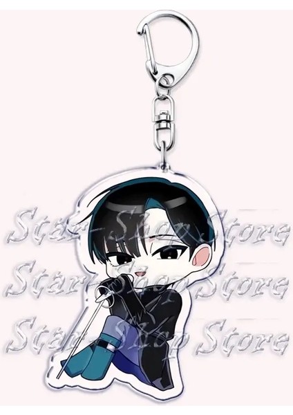 Popüler Anime Uzaylı Sahne Chibis Anahtarlıklar Için Kadın Aksesuarları Çanta Luka Ivan Mizi Hyuna Sua Anahtarlar Takı Hayranları Hediyeler Renk: 5 (Yurt Dışından)