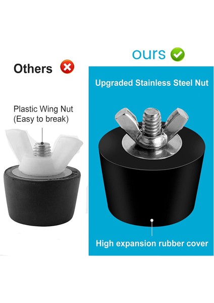 12 Paket 3 Boyut Havuz Kışlama Fişi Yüzme Havuzu Delikleri Için, Yer Üstü Için Genişleme Tapaları Havuz Skimmer (Yurt Dışından) fiyatları