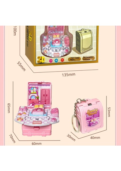 Katlanır Sırt Çantası Anahtarlık Kolye (Yurt Dışından) fırsatları