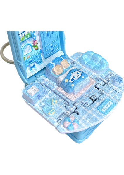 Katlanır Sırt Çantası Anahtarlık Kolye (Yurt Dışından)