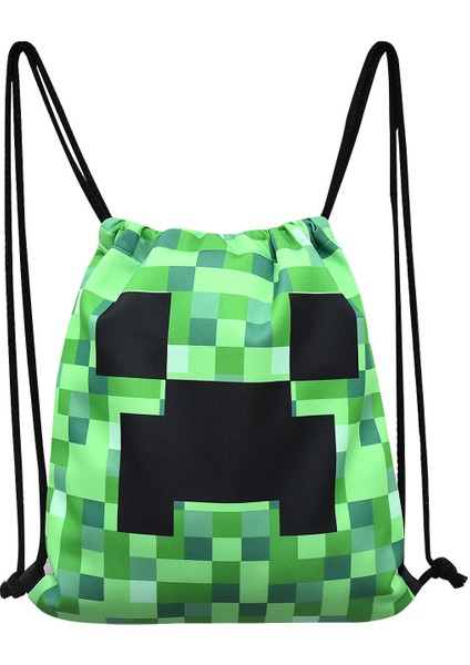 Minecraft Çocuk Büzgülü Omuz Çantası (Yurt Dışından)
