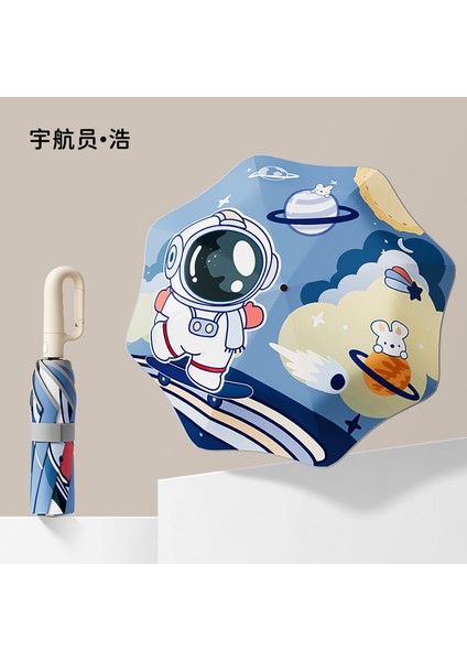 Sevimli Karikatür Tarzı Öğrenci Şemsiyesi (Yurt Dışından)