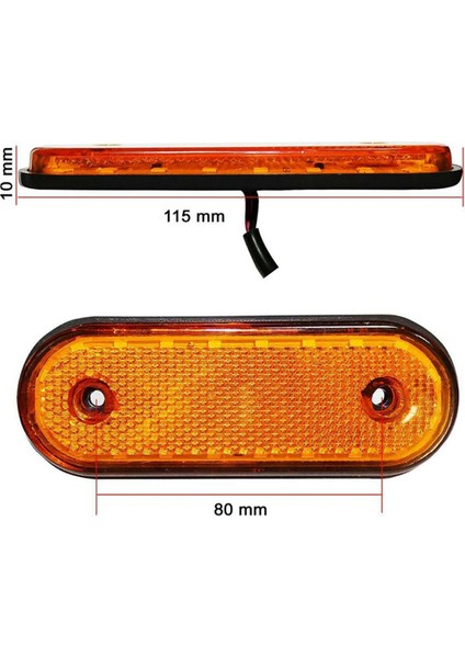 16PCS Amber Markerings Işık Yan Işaretleyici 20LED 24V Happyk Lamba Kamyon Kamyon Yan Işaretçi Kamyon Için Işıklar (Yurt Dışından) fiyatları