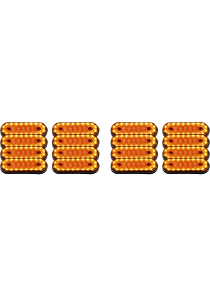 16PCS Amber Markerings Işık Yan Işaretleyici 20LED 24V Happyk Lamba Kamyon Kamyon Yan Işaretçi Kamyon Için Işıklar (Yurt Dışından) modelleri