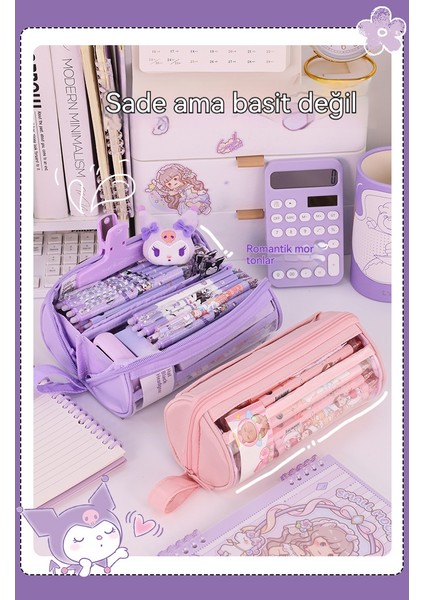 Yeni Model Silindirik Şeffaf Büyük Kapasiteli Kırtasiye Kutusu (Yurt Dışından) fiyatları