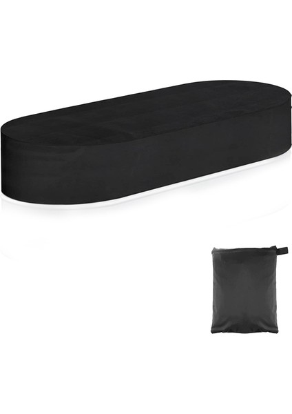 6ft Oval Stok Tankı Havuzu Kapağı, Depolama Torbası ile Su Geçirmez Stok Tank Kapağı, Dayanıklı 420D Oxford Stok Tankı Kapağı (Yurt Dışından)