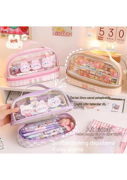 Büyük Kapasiteli, Leke Tutmayan Kalem Çantası (Yurt Dışından) indirimleri