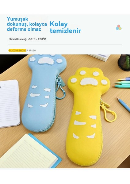 Çizgi Film Tarzı Sevimli Kedi Pençe Silikon Kalem Kutusu (Yurt Dışından) fırsatları