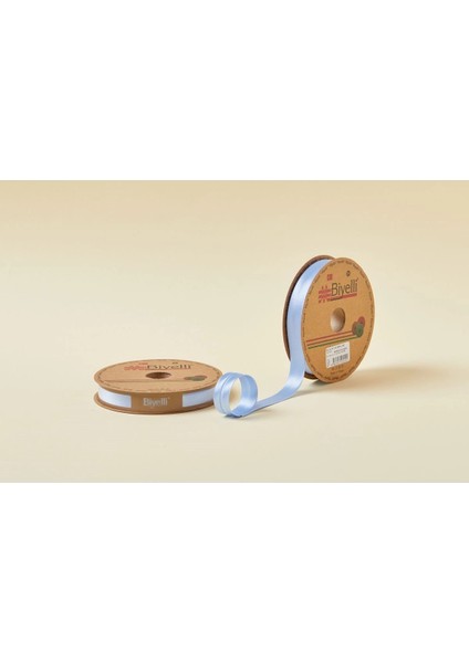 Biye Saten Katlı 052 Koyu Mavi 2 cm 25 Metre Polyester