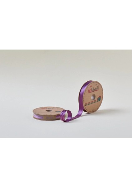 Biye Saten Katlı 083 Mürdüm 2 cm 25 Metre Polyester