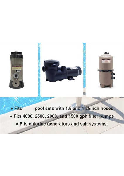 2pcs Havuz Hortum Adaptörü, 1.25 Inç Ila 1.5 Inç Havuz Hortum Konnektörü Intex Yüzme Havuzu Parçaları ve Aksesuarları Için Değiştirme (Yurt Dışından) modelleri