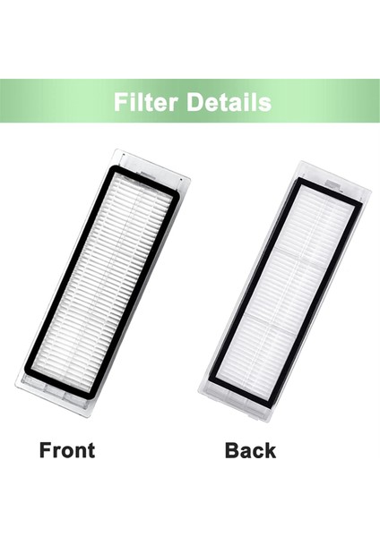 Xiaomi Roborock S6 Pure, S6, E4, S4 Max, S6 Maxv, S5, S5 Max, S4, E2, E3, E5 E20 E25 E35 S50 S65 Fırça Filtreleri (Yurt Dışından) indirimleri