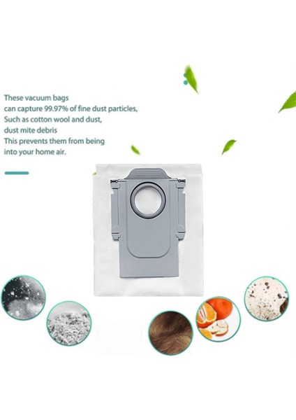 Xiaomi Roborock P10 / Q Revo Robot Süpürge Aksesuarları Toz Torbası Çöp Torbası Yedek Parçaları Için 7 Adet (Yurt Dışından) indirimleri