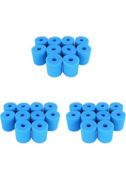 30PCS Filtre Sünger Yedekleri Intex T Tip Hatarlanabilir Yeniden Kullanılabilir Yüzme Havuzu Filtre Köpük Sünger Kartuşu (Yurt Dışından)