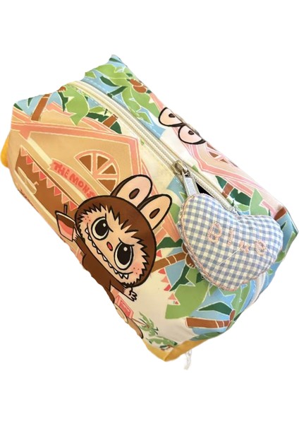 Çok Fonksiyonlu Makyaj Çantası Kırtasiye Kalem Kutusu Saklama Çantası (Yurt Dışından)