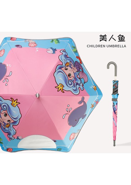 Sevimli Karikatür Tarzı Öğrenci Şemsiyesi (Yurt Dışından)