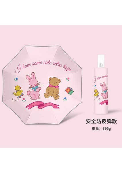 Çizgi Film Güvenlikli Çocuk Şemsiyesi (Yurt Dışından)