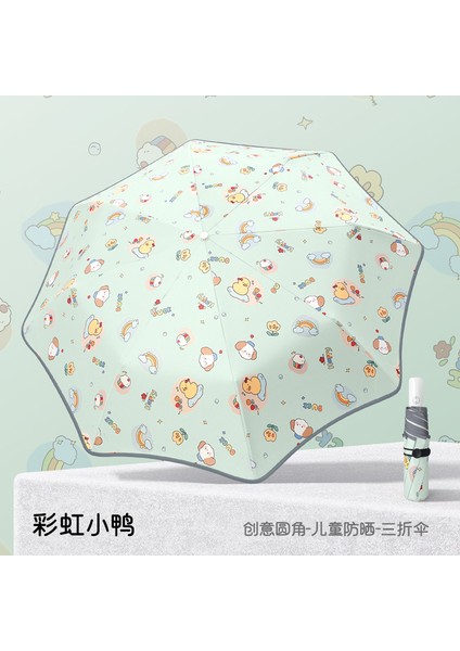 Sevimli Karikatür Tarzı Öğrenci Şemsiyesi (Yurt Dışından)