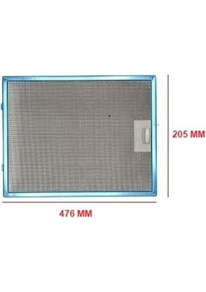 Alüminyum Aspiratör Filitre 205x476 mm modelleri