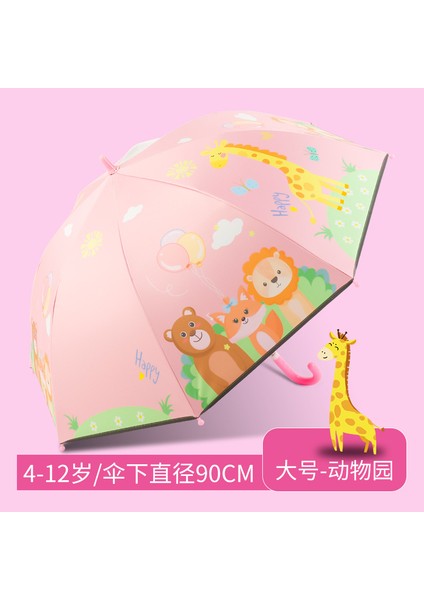 Çizgi Film Güvenlikli Çocuk Şemsiyesi (Yurt Dışından)