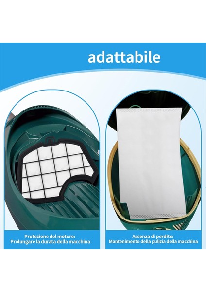 Vorwerk Kobold VK140 VK150 FP140 FP150 Için 2 Filtreli 10 Adet Elektrikli Süpürge Torbası (Yurt Dışından) fiyatları