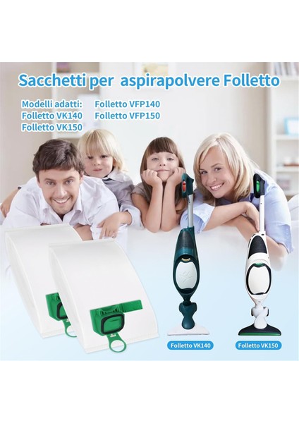 Vorwerk Kobold VK140 VK150 FP140 FP150 Için 2 Filtreli 10 Adet Elektrikli Süpürge Torbası (Yurt Dışından) indirimleri
