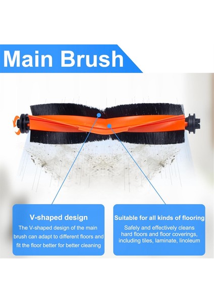 Xiaomi X20 MAX/X20 Pro Elektrikli Süpürge Ana Yan Fırça Hepa Filtreler Paspas Pedleri Toz Torbaları (Yurt Dışından) fiyatları