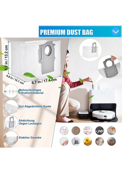 Roborock S8 Pro Ultra Robot Süpürge Çift Ana Fırça Yan Fırça Hepa Filtre Paspas Bezleri Yedek Parçaları (Yurt Dışından) fiyatları