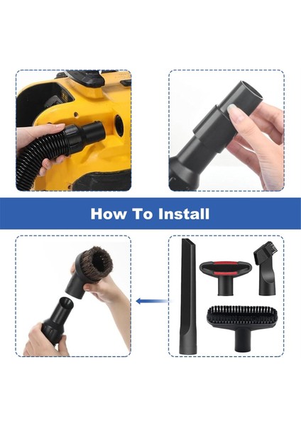 Dewalt DCV580, DCV580H, DCV581H Islak/kuru Süpürge Için 5140128-68 Yedek Süpürge Hortumu ile 7 Parça Süpürge Bağlantı Seti (Yurt Dışından) indirimleri