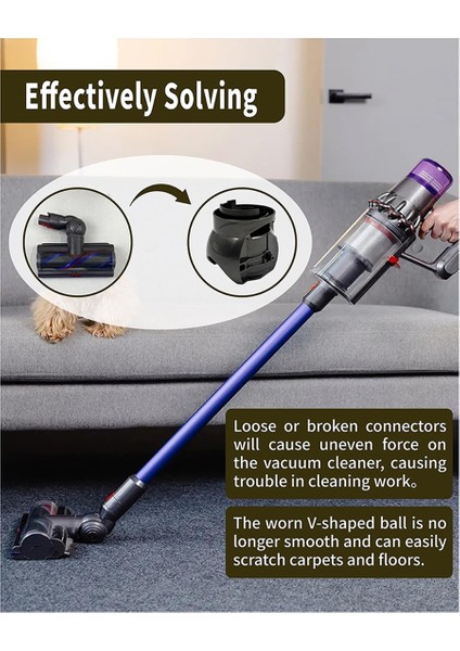 Dyson V10 V11 V15 Elektrikli Süpürge Aksesuarları Için 100W V-Toplu Tekerlek Doğrudan Tahrikli Emiş Başlığı Konnektör Adaptörü (Yurt Dışından) indirimleri