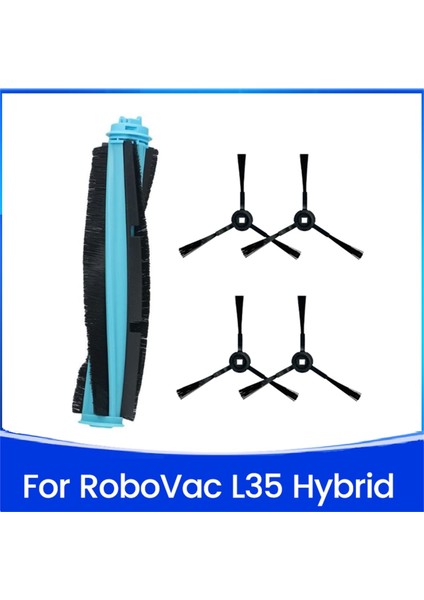 Robovac L35 Hibrit Robotik Süpürge Ataşmanı Için 5 Adet Ana Fırça Yan Fırça Yedek Temizleyici Parçaları (Yurt Dışından)