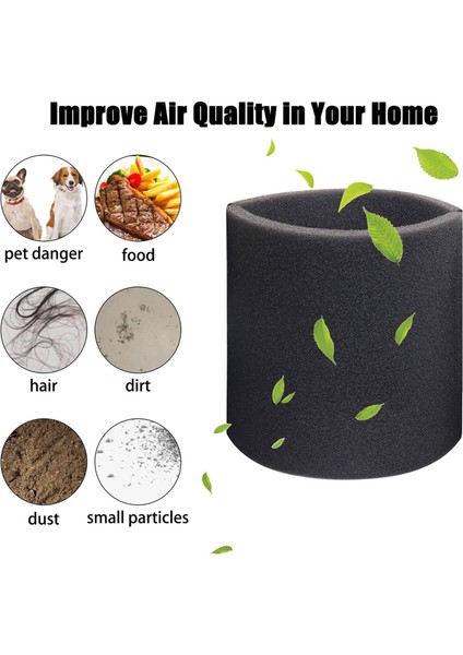 7 Paket VF2001 Köpük Filtre Tipi Dükkan Vakum Islak Kuru Vakumlar Için 5 Galon ve Daha Büyük, Vacmaster ve Genie Dükkan Vakum Temizleyicileri Için (Yurt Dışından) modelleri