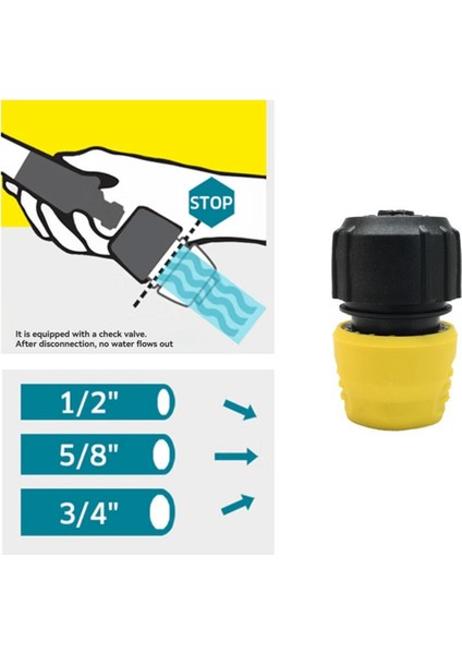 Karcher 1/2 Inç, 5/8 Inç ve 3/4 Inç Sulama Borusu Su Durdurma Vanası Bağlantı Parçası 2.645-192.0 Için Üniversal Hortum Bağlantısı (Yurt Dışından) modelleri