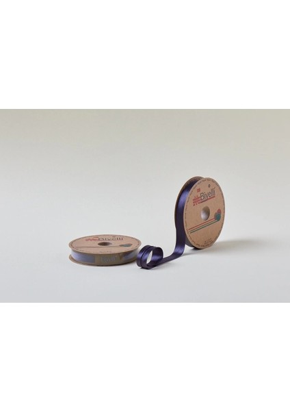 Biye Saten Katlı 071 Koyu Füme 2 cm 25 Metre Polyester