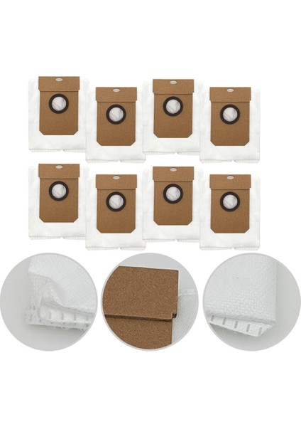 Cecotec Conga 11090 Elektrikli Süpürge Parçaları Için 8 Adet Yedek Toz Torbası Toz Toplama Torbaları Ev Temizlik Aracı (Yurt Dışından) modelleri