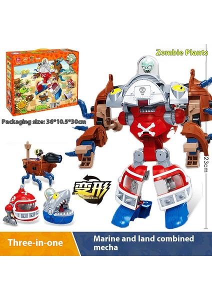 Çocuk Dönüşüm Zombileri Oyuncak Topluluğu Montajlı Mecha Modeli (Yurt Dışından)