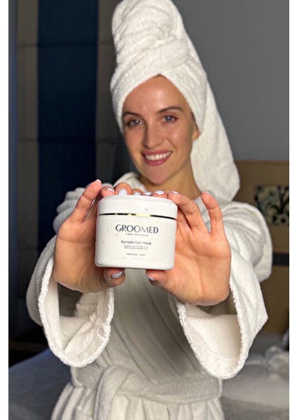 Keratin Saç Maskesi 150 ml Krem Formda Hindistan Cevizi Yağı ile Zenginleştirilmiş Saç Bakımı