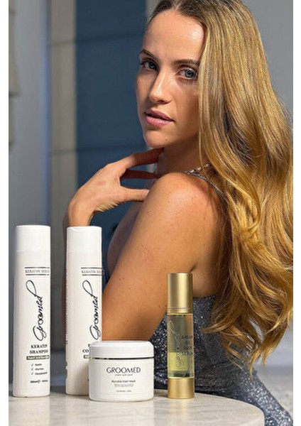 Keratin Saç Maskesi 150 ml Krem Formda Hindistan Cevizi Yağı ile Zenginleştirilmiş Saç Bakımı