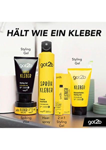 GOT2B Glued Şekillendirici Jöle 170 ml Vegan İçerik Tüm Saç Tipleri için Kolay Kullanım