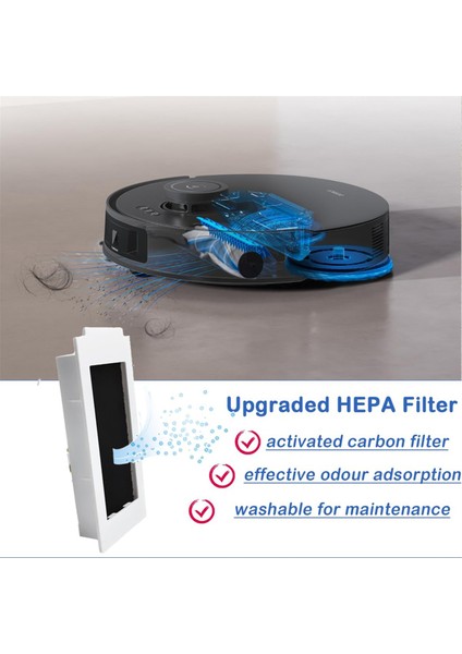 Ecovacs Deebot T30S PRO/T30S Aksesuarları, Ana Fırça, Paspas Bezleri, Toz Torbaları, Yan Fırçalar ve Filtreler ile Yedek Parça (Yurt Dışından) modelleri