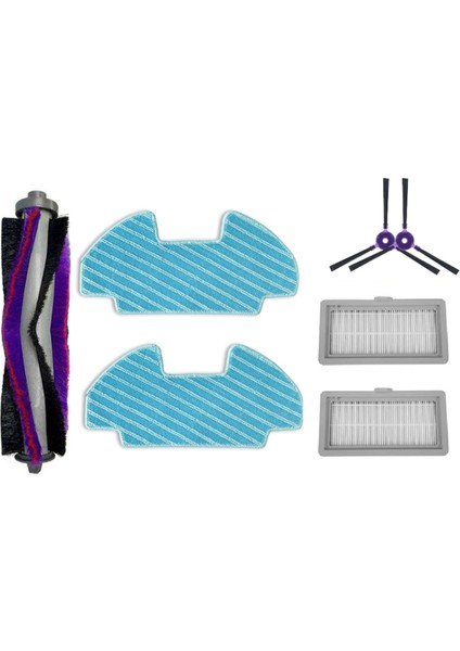 Samsung Powerbot-E VR05R5050WK Için 7 Adet Kendiliğinden Boşalan Robot Süpürge Silindiri Yan Fırça Hepa Filtre Paspas Pedi (Yurt Dışından) fırsatları