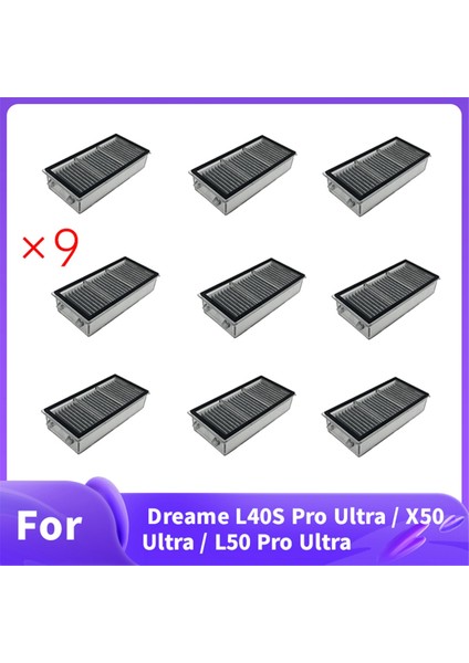 Dreame L40S Pro Ultra / X50 Ultra / L50 Pro Ultra Elektrikli Süpürge Aksesuarları Yedek Parçaları Için 9 Adet Filtre (Yurt Dışından) fiyatları