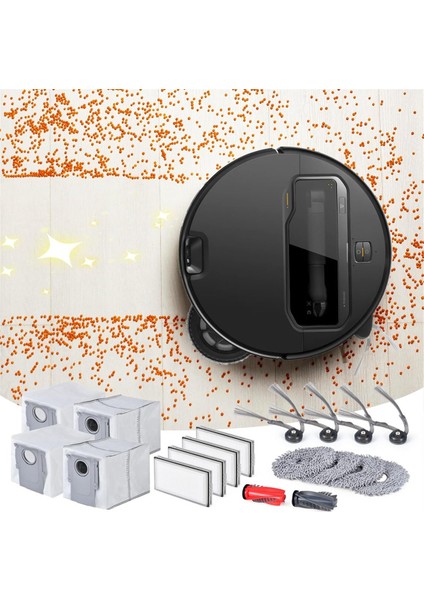 Roborock Saros 10R Ana Yan Fırçalar, Hepa Filtre, Paspas Bezi, Toz Torbası Yedek Parçaları Için Aksesuar Seti (Yurt Dışından) modelleri