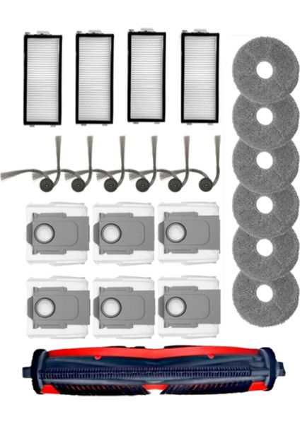 Roborock Saros Z70/SAROS Z70 Ultra Elektrikli Süpürge Parçaları Için 23 Parça Yedek Ana Yan Fırça Filtreleri Paspas Pedleri Toz Torbaları (Yurt Dışından)
