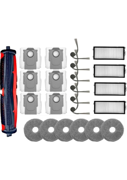 Roborock Saros Z70/SAROS Z70 Ultra Elektrikli Süpürge Parçaları Için 23 Parça Yedek Ana Yan Fırça Filtreleri Paspas Pedleri Toz Torbaları (Yurt Dışından) fırsatları